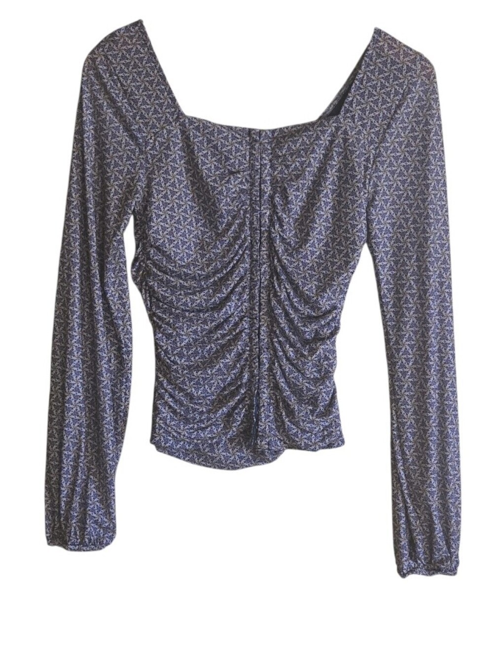 Y2K 90s Gimmicks Floral Ruched Long Sleeve Top